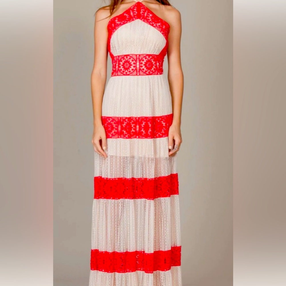 Foxiedox Ophelia lace crochet maxi dress